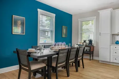 The table seats eight people and is will be a great place to share meals together