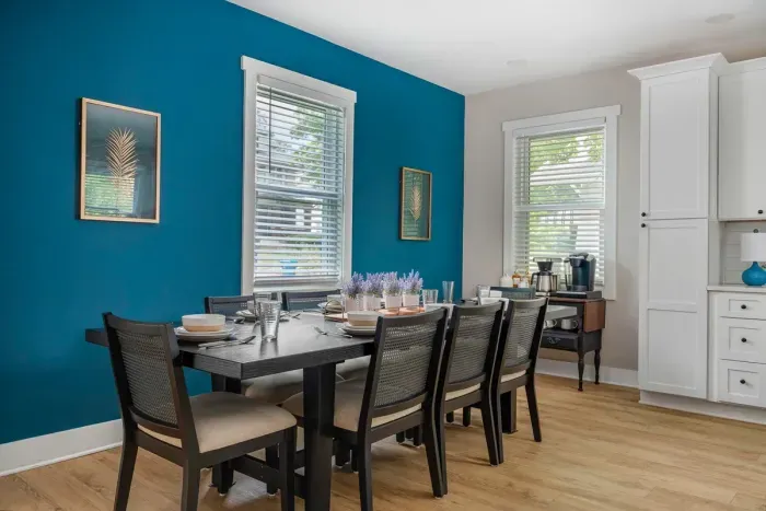 The table seats eight people and is will be a great place to share meals together