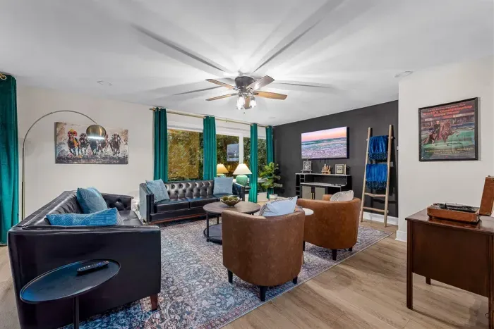 Enjoy watching your favorite shows in the living room