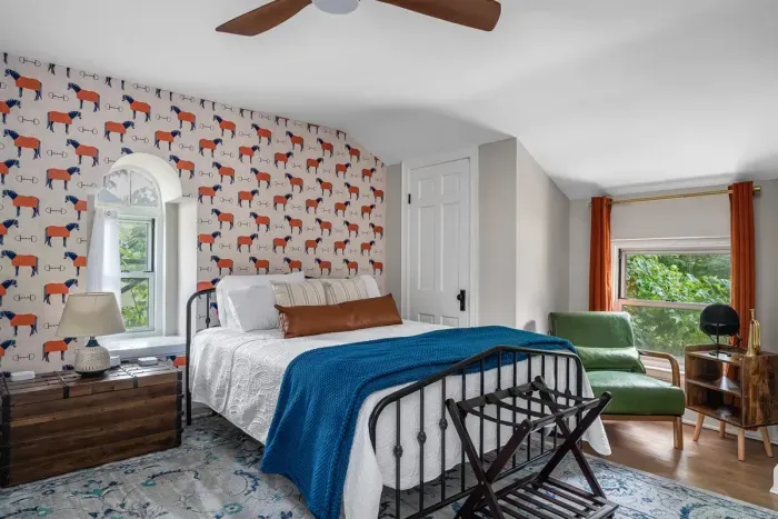 Enjoy the sitting area if you want to read a book or catch up on social media