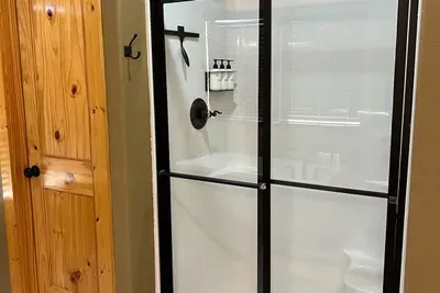 Walk in shower provided in the main bedroom, Sunset Suite.