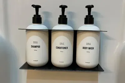 Shampoo, conditioner and body wash in all bathrooms.