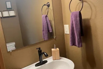 Half bath on the main level.