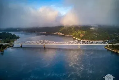 The Shell Knob Bridge, 1 of 2 bridges that spans Table Rock Lake, this beauty not only provides a picturesque view, it makes this property ideal, allowing you access to the other side of the lake. .1 mile from the home, central  and convenient.