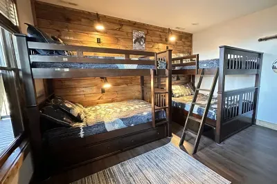 Bunk room #2 has 2 sets of beds