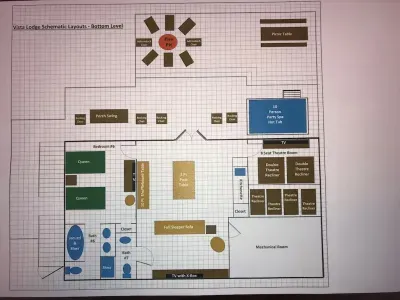 Bottom Floor. Access the bottom level with an interior staircase from Level 2.