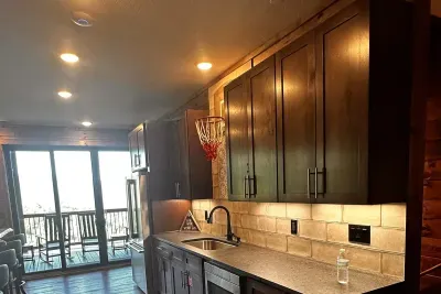 Sports Bar with kitchenette for snacks and beverages