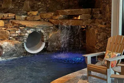 Swim UNDER the waterfall!