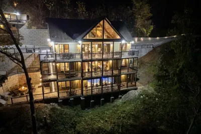 Beautifully lit at night!