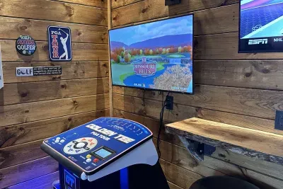 Golden Tee!  Test your golfing skills