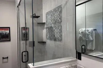 Bathroom that just meets every need.