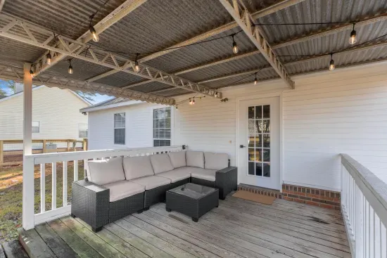 Unwind on the covered deck