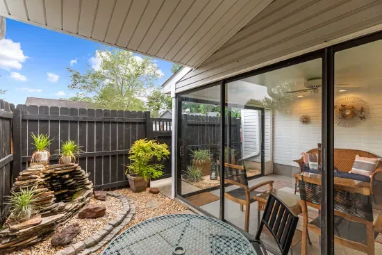 Welcoming Outdoor Space With Water Feature