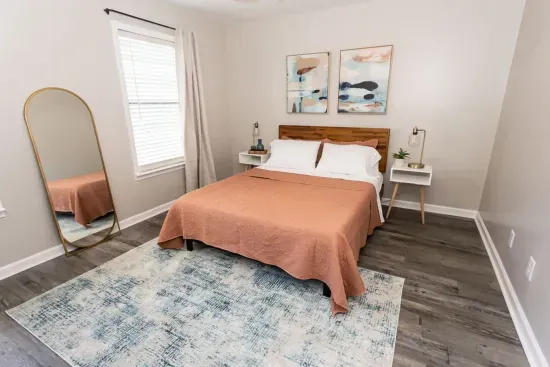 Bedroom 2 with your own private bath and smart TV