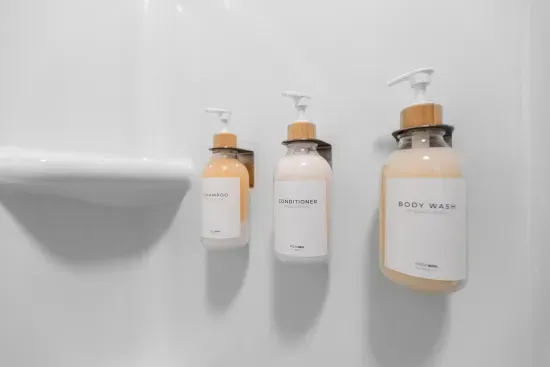 Luxury Body Wash, Shampoo, Conditioner and Hand Soap Provided For Your Convenience
