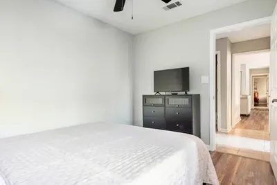 The smart tvs in each room allow you to access your favorite streaming channels.