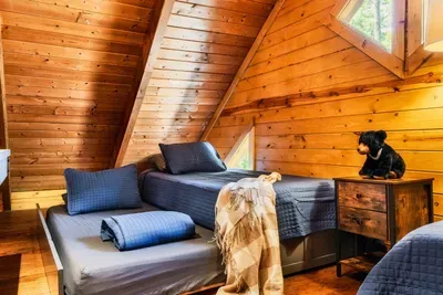 The loft offers 2 twin XL beds with trundle beds. Each has a comfortable memory foam mattress!