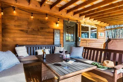 Enjoy a relaxing meal outside with family and friends.