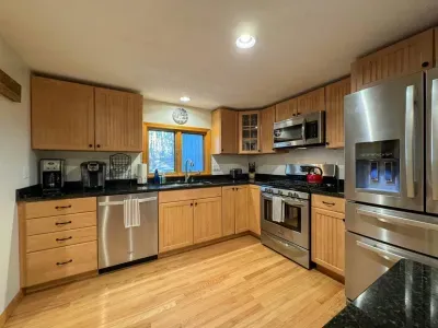 Full kitchen where you can prepare your own meals