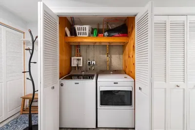 Second laundry area - inside the closet