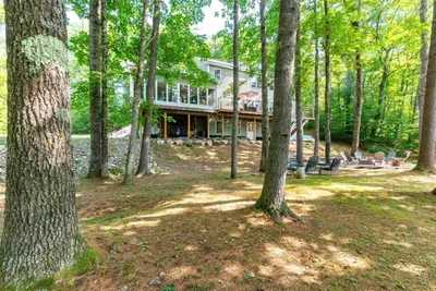 private backyard, fire pit, and grill.