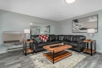 Bright, inviting living room—perfect for movie nights or lounging.