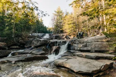 Diana’s Baths features a stunning series of natural granite waterfalls and crystal-clear pools, gently cascading through the forest. The rushing water and smooth rock formations create a peaceful, picture-perfect setting for wading or relaxing.