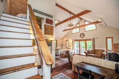 Inviting, light-filled gathering space.