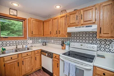Fully equipped kitchen for home-cooked meals.