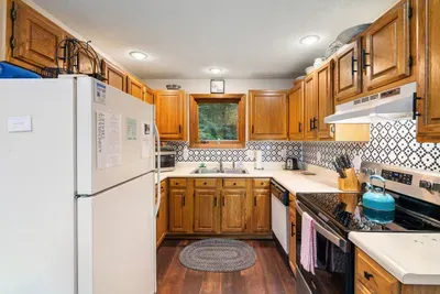 Fully equipped kitchen for home-cooked meals.