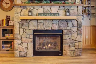 Sit by the fire after a day of hiking