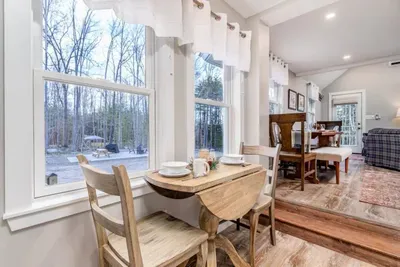 Breakfast/coffee nook by the window.