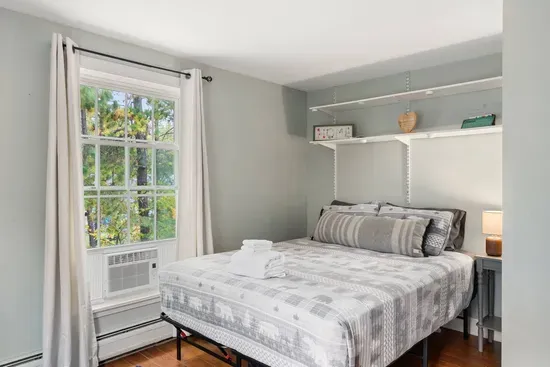 Clean, airy bedroom with peaceful vibes.