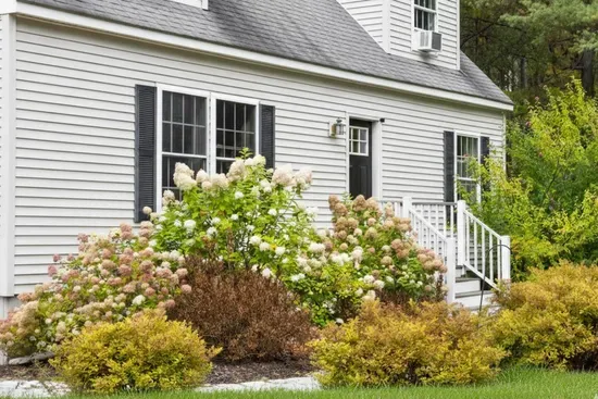 Inviting home with a beautiful, open yard.