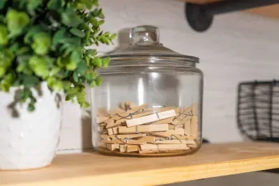 Convenient, tidy laundry area for your stay.