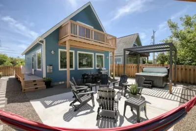 Step out onto the private upper balcony to enjoy your morning coffee and listen to the ocean waves