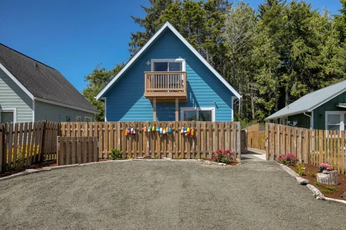 Welcome to Seagulls Beach House! Convenient driveway parking and keyless entry welcome you upon arrival.