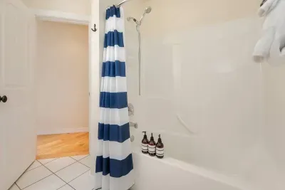 Shampoo, Conditioner, Soap, and Body wash are provided for you along with bath towels and beach towels