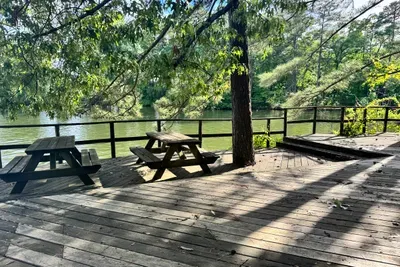 Picnic area lakeside