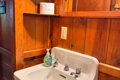 Hand soap provided