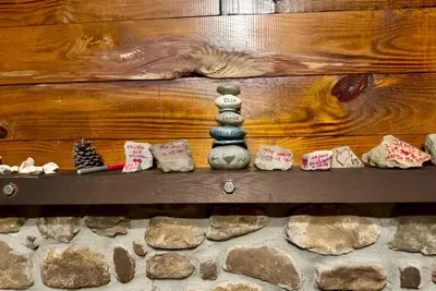 Our guest signed rock collection