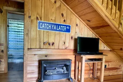Gas Mini Hearth and ROKU TV + WiFi