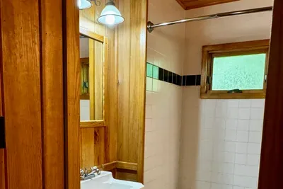Downstairs bathroom - tub/shower