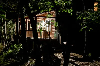 Night view porch