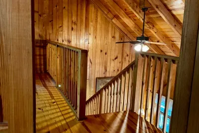 Upper stairway landing