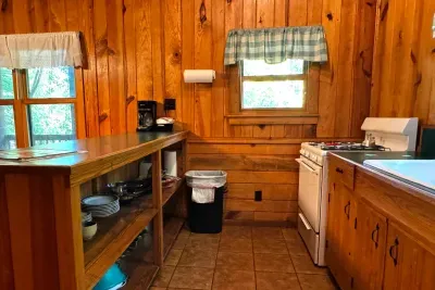 Long counter perfect for food prep and serving