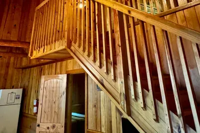 Stairs to loft and 3rd bedroom