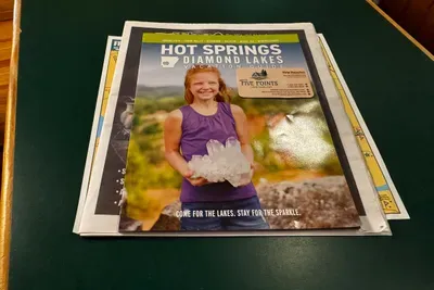 Visitor guides + Hot Springs map provided