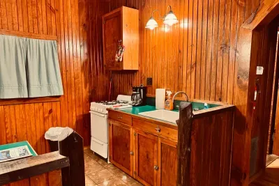 Vintage style kitchen with gas stove