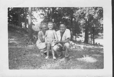 Skip with his parents, Rex and Mad